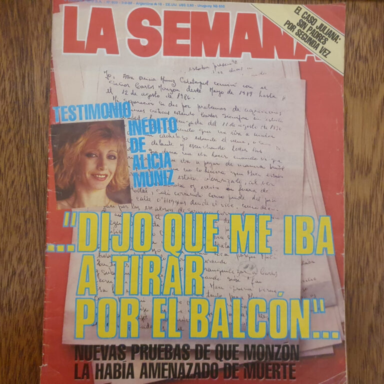 #23: “Monzón dijo que me iba a tirar por el balcón”